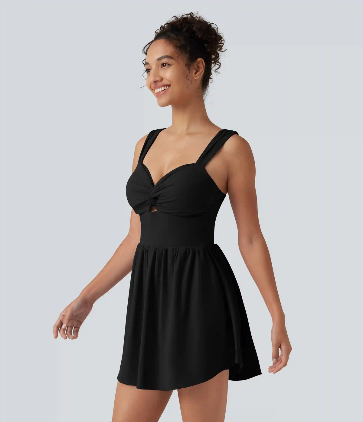 SoftlyZero™ Plush Sweetheart Neck Built-in Bra 2-in-1 Micro Mini Casual Dress with Pocket-Easy Peezy Edition