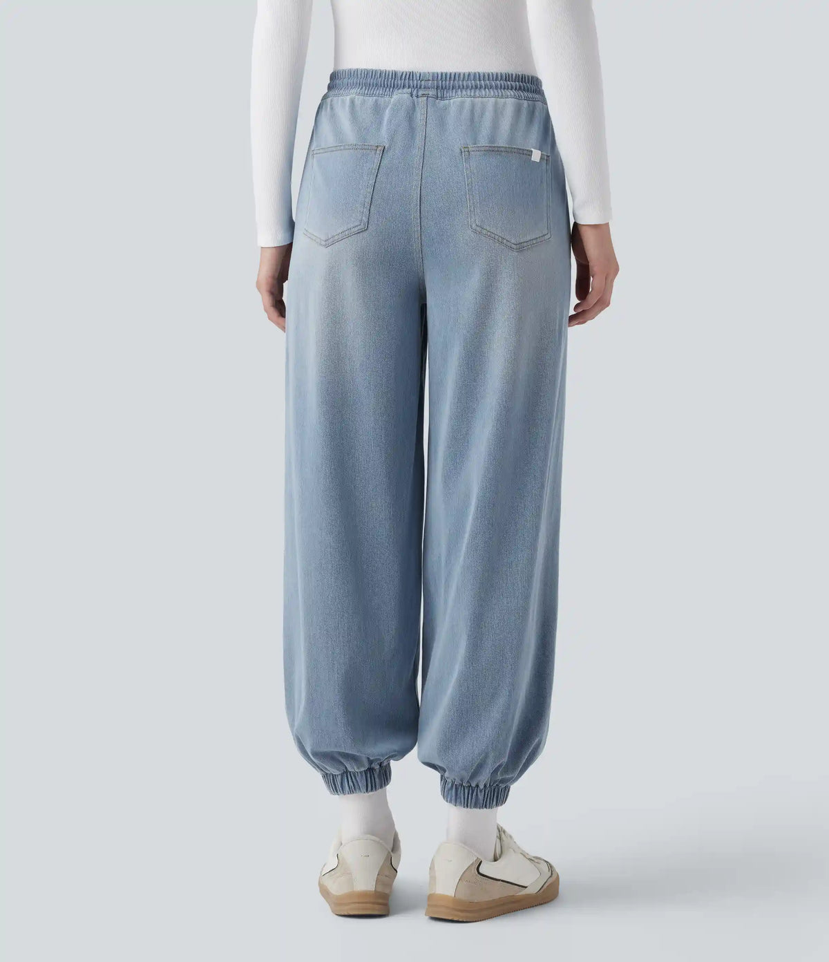Halara Flex™ Mid Rise Drawstring Casual Sweatpants Jeans with Pockets