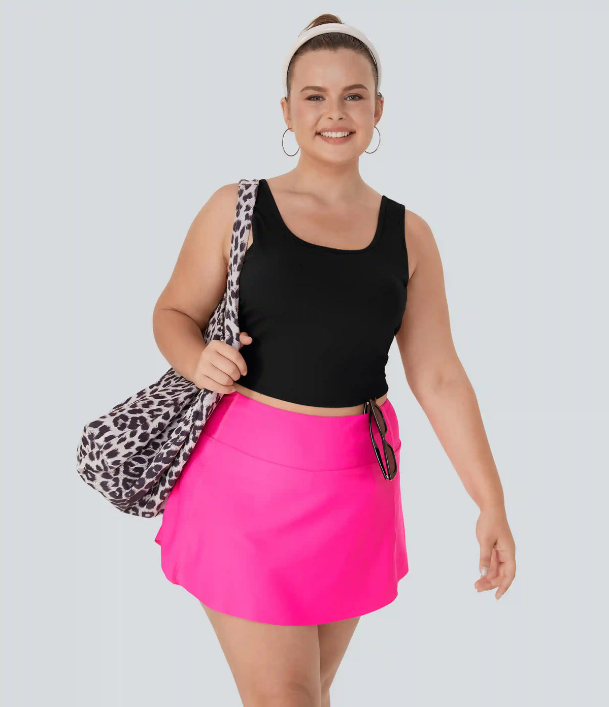 U Neck Crossover Plus Size Barre Ballet Dance Tank Top