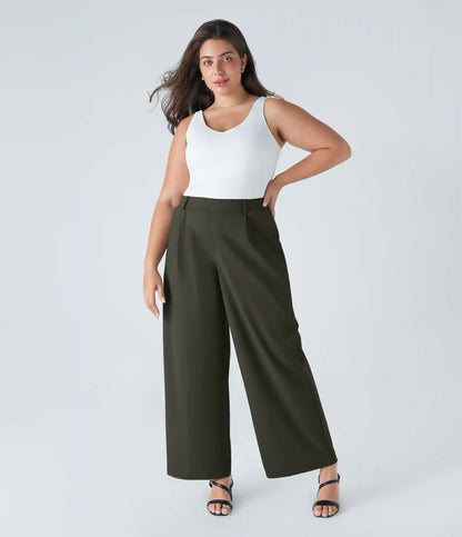 Halara Flex™ DayStretch High Waisted Pocket Straight Leg Work Plus Size Pants