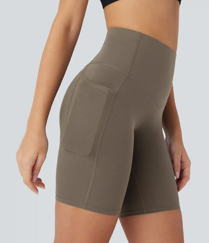 Halara UltraSculpt™ High Waisted Butt Lifting Tummy Control Pocket Shaping Training Biker Shorts 7''