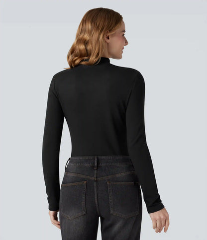 Halara HeatCore Mock-neck Long Sleeve Casual Warming Top