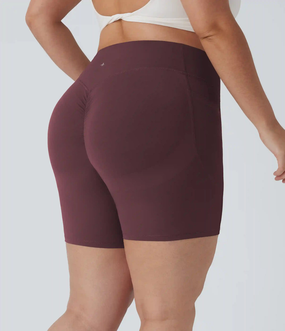 Plus Size Halara UltraSculpt™ High Waisted Scrunch Butt Lifting Tummy Control Shaping Training Biker Shorts 7'' with Pockets