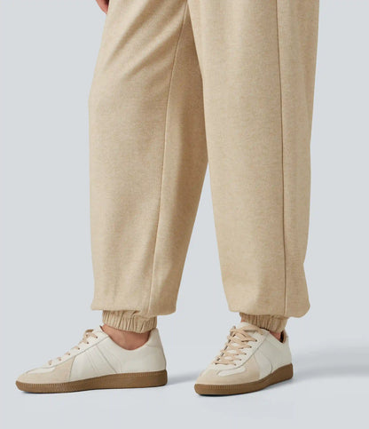 High Waisted Drawstring Casual Joggers with Pockets