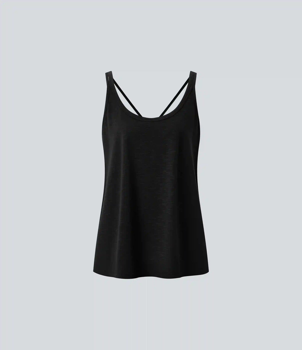 U Neck Relaxed Casual Tank Top