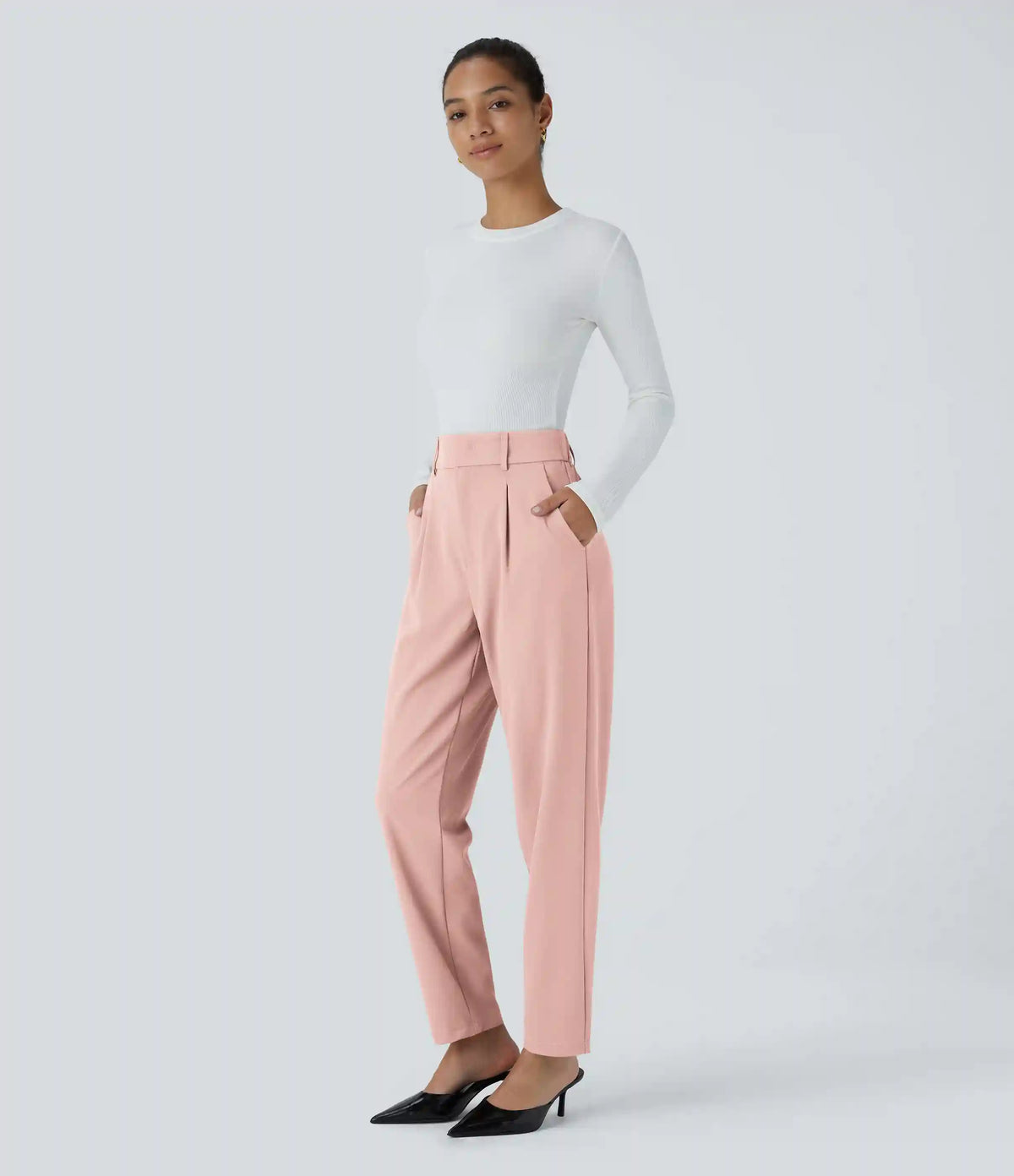Halara Flex™ High Waisted Pocket Solid Work Tapered Pants