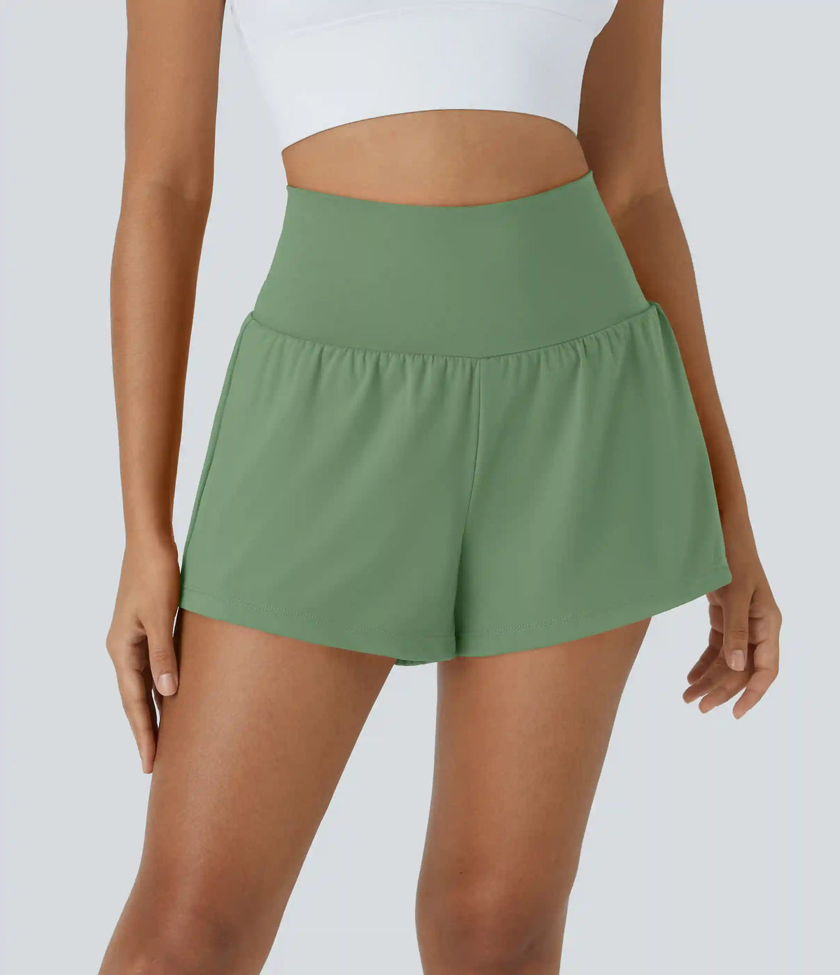 SoftlyZero™ Airy Super High Waisted 2-in-1 InstantCool Yoga Shorts with Pockets