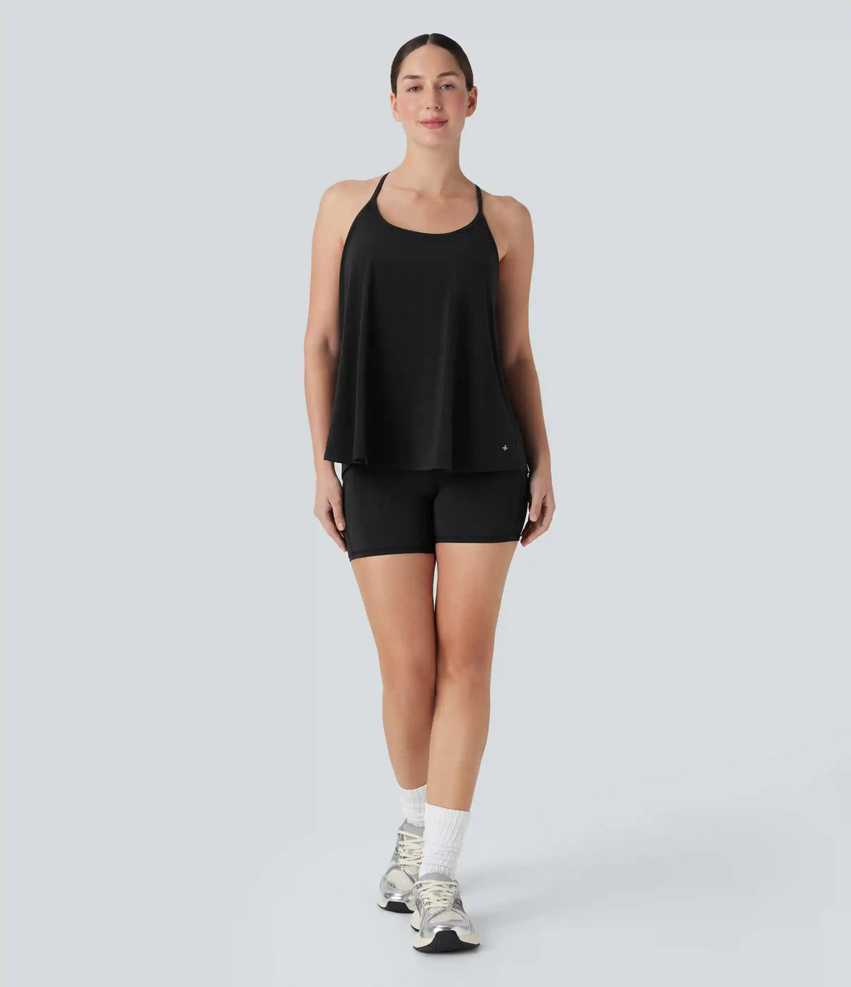 SoftlyZero™ Airy Halter Draped InstantCool Yoga Sports Top DD-F Cups