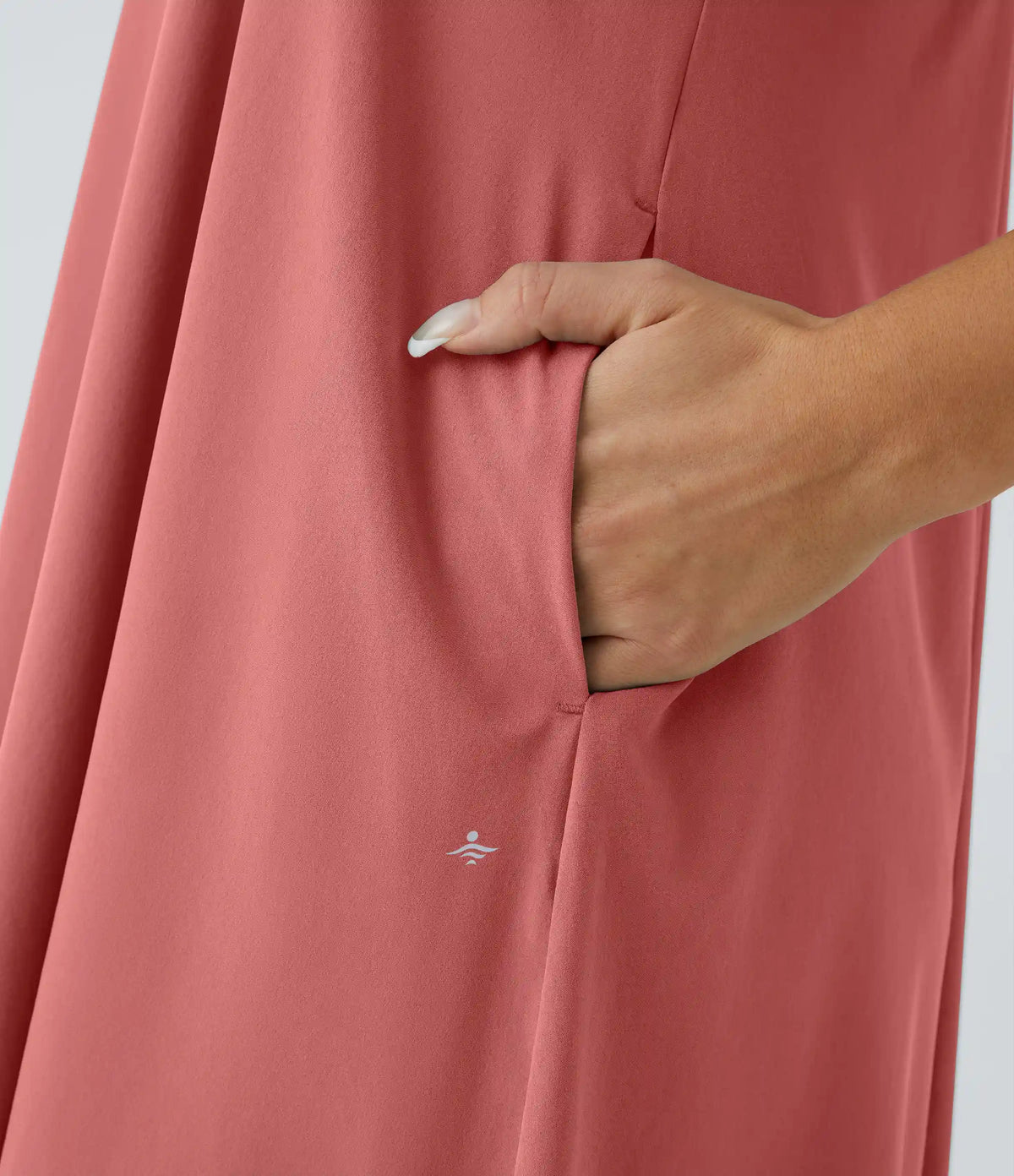 Breezeful™ RacerPocket High Low Flowy Midi Quick Dry Casual Dress