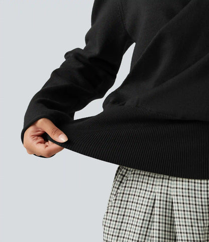 V Neck Long Sleeve Casual Sweater