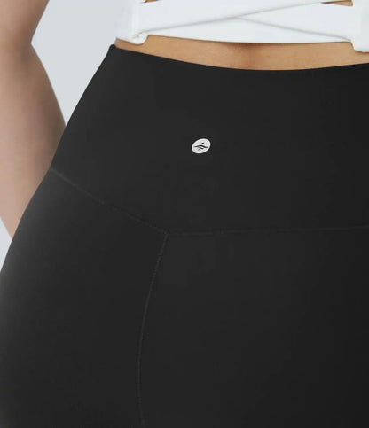 SoftlyZero™ High Waisted Crossover Pocket Capri Yoga Plus Size Leggings