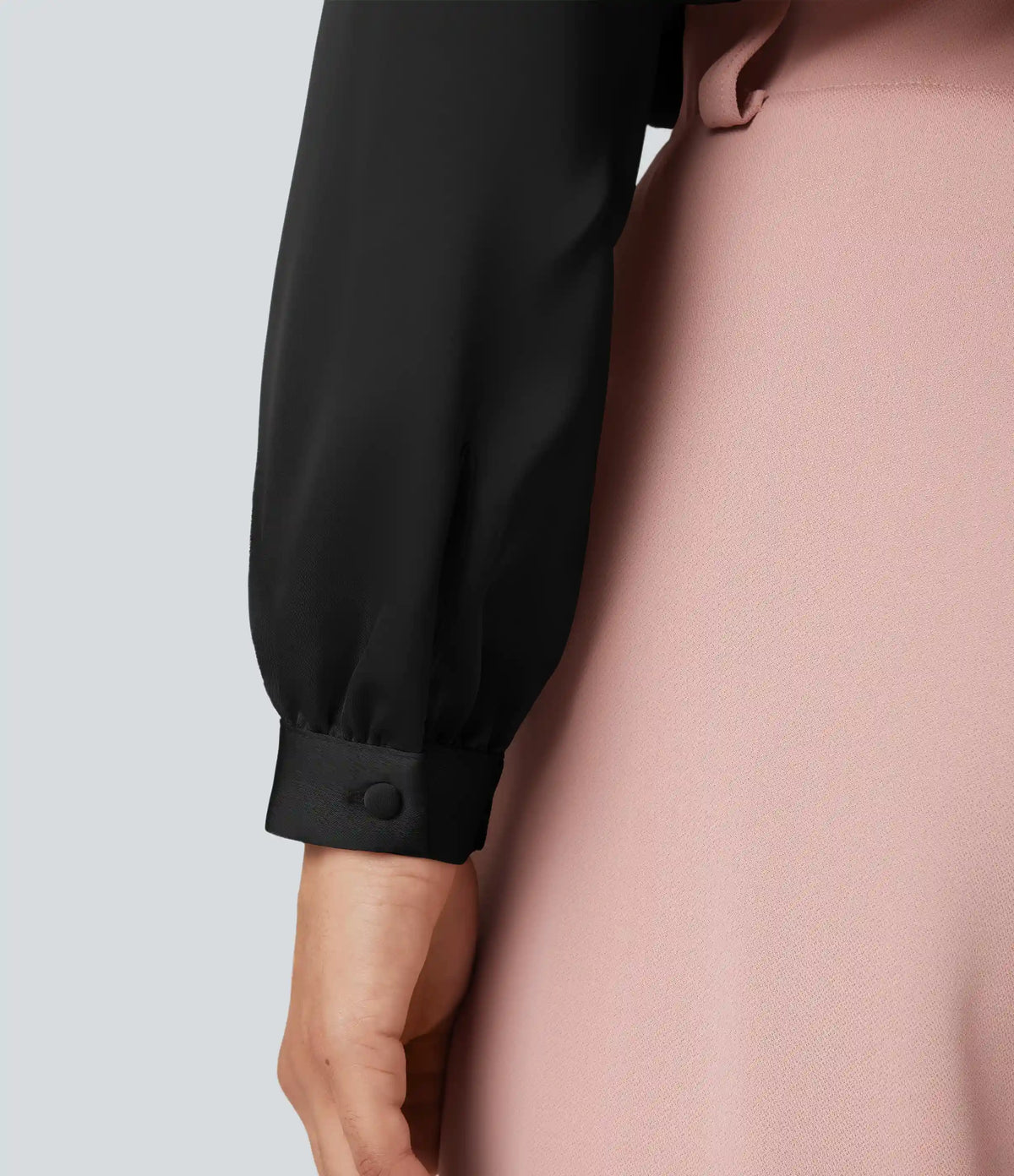 Tie Front Long Sleeve Work Shirt
