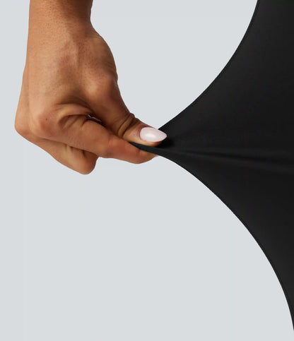 Halara UltraSculpt™ High Waisted Tummy Control Ruched Flare Yoga Leggings with Pockets