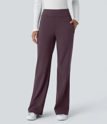 Halara Flex™ DayStretch Mid Rise Side Zipper Pocket Work Flare Pants