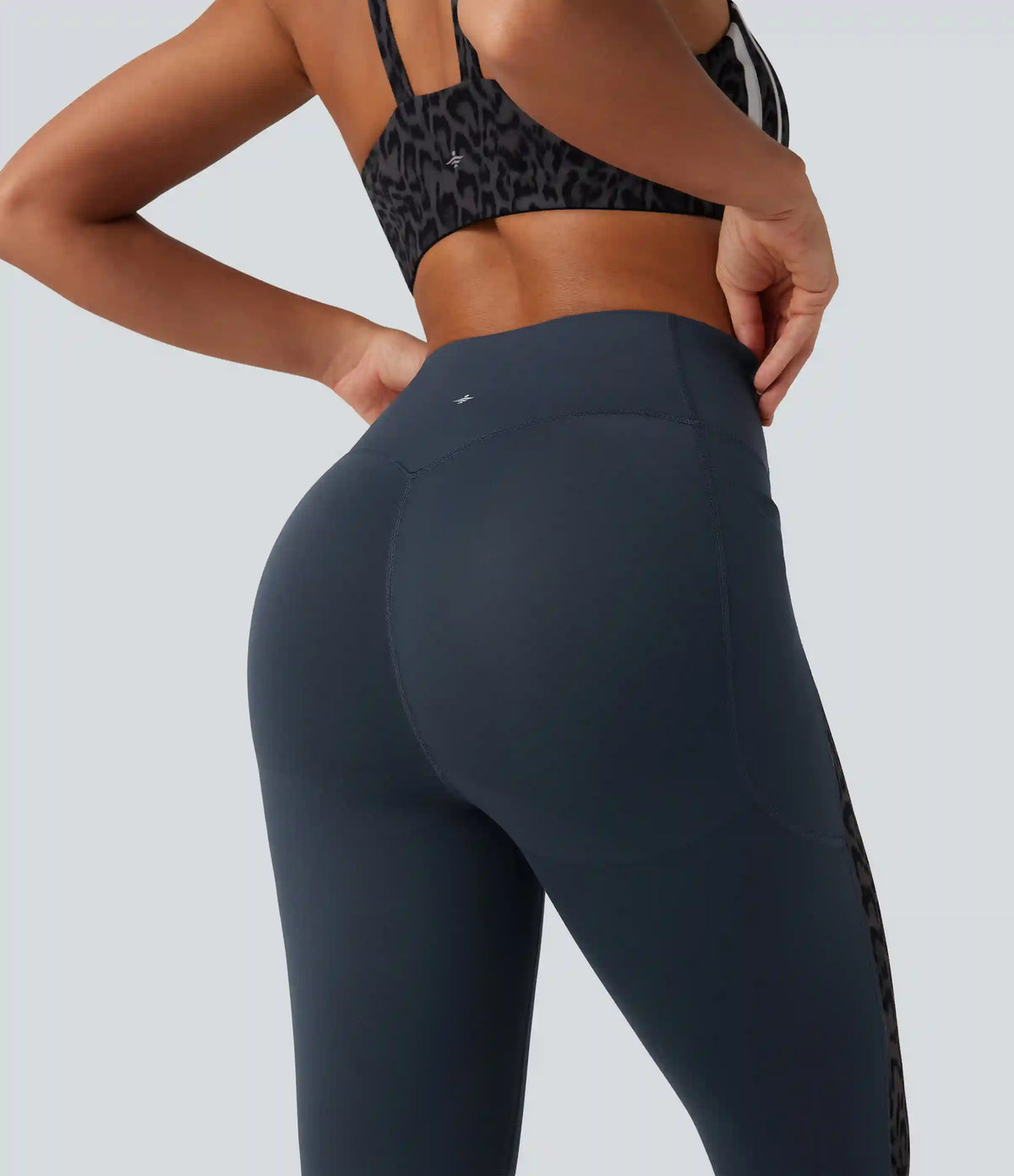 Halara UltraSculpt™ Leopard Print High Waisted Tummy Control Butt Lifting Yoga Leggings with Pockets