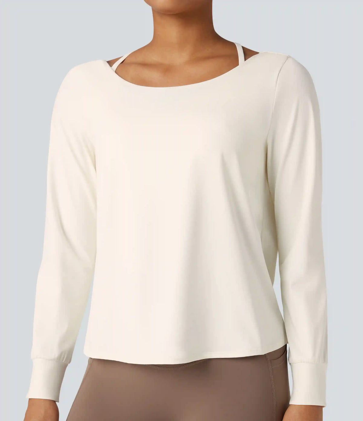 SoftlyZero™ Airy Cut-out Back 2-Piece Yoga Sports Top