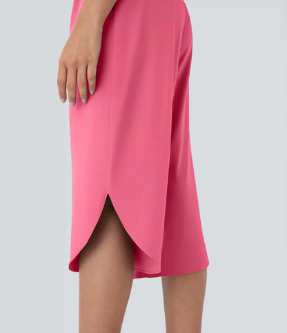 Breezeful™ High Waisted Crossover Pocket Quick Dry Capri Pants