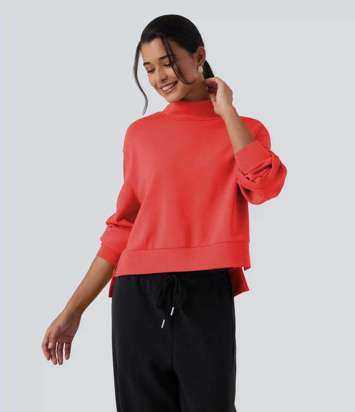 SpacerTek™ High Neck Long Sleeve Work Sweatshirt