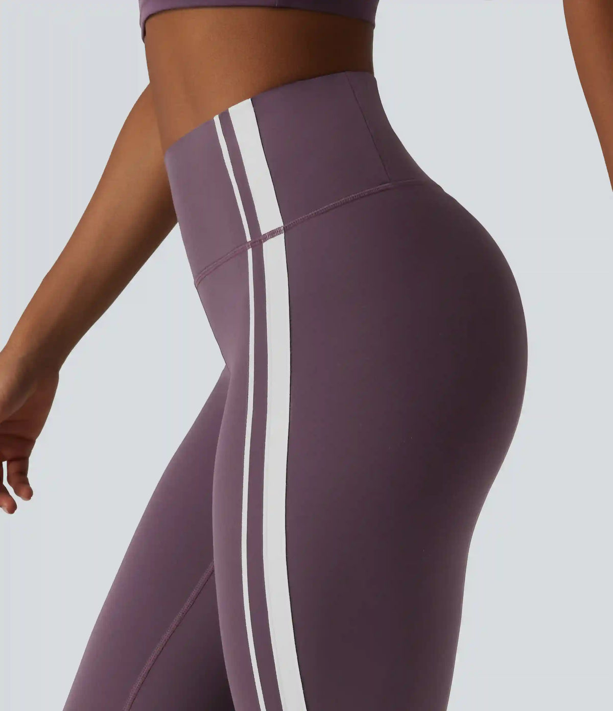 Halara UltraSculpt™ High Waisted Tummy Control Side Stripe Yoga Leggings with Pocket