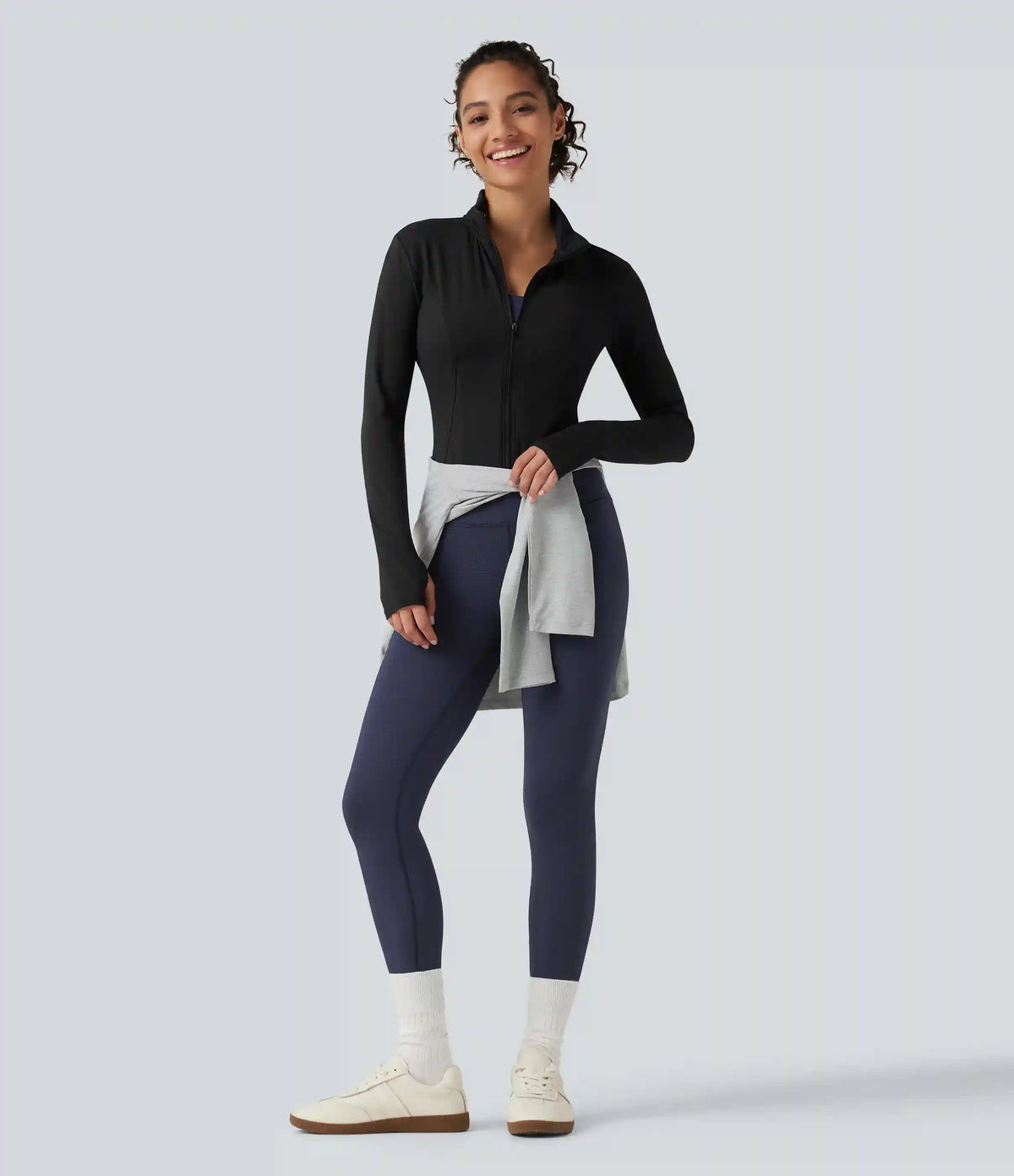 High Waisted Waffle Casual Leggings