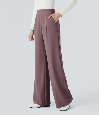 Halara Flex™ High Waisted Body Sculpt Waist-Slimming Pocket Wide Leg Micro Waffle Work Pants