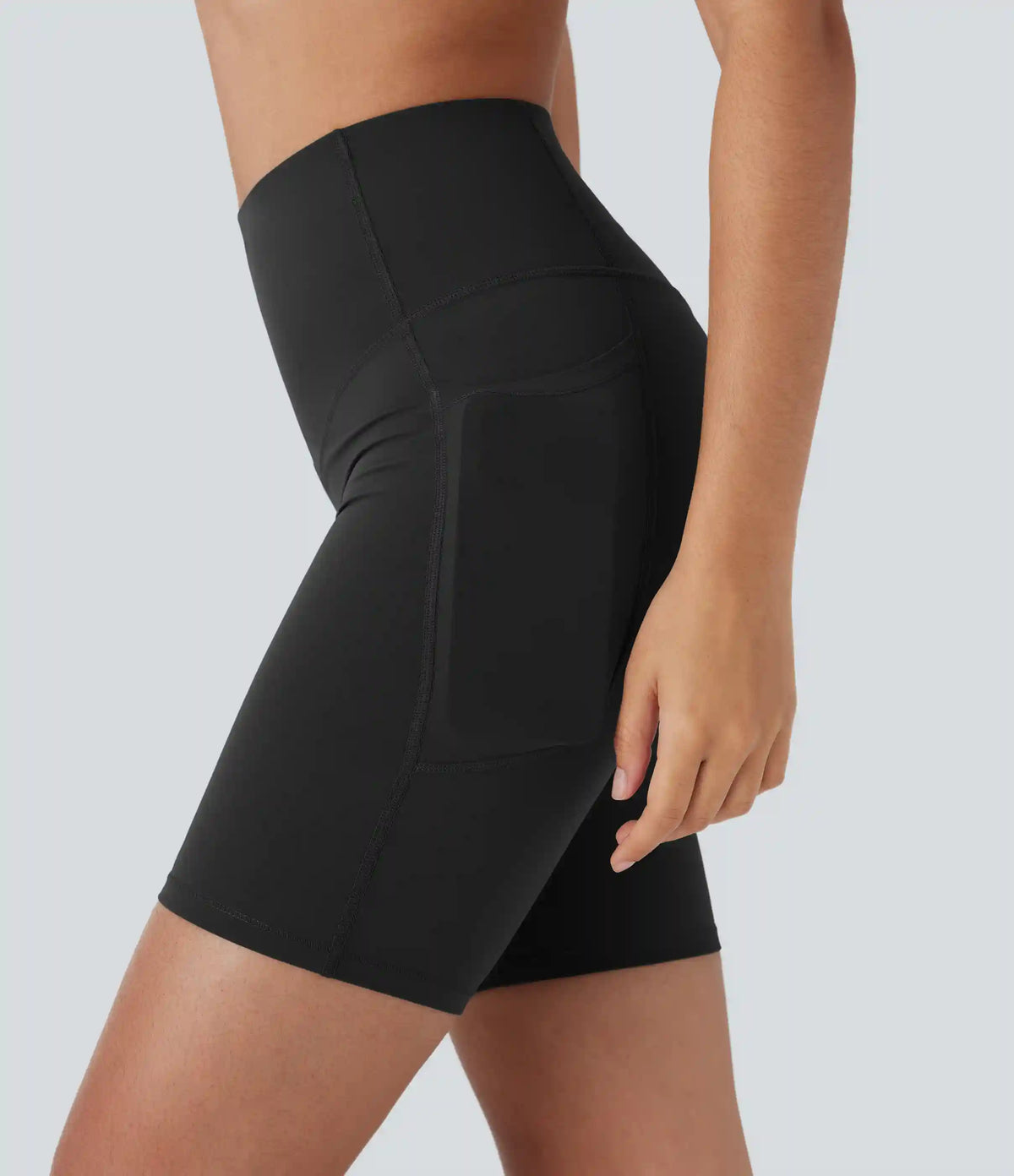 Halara UltraSculpt™ High Waisted Butt Lifting Tummy Control Pocket Shaping Training Biker Shorts 7''