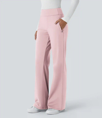 Halara Flex™ DayStretch Mid Rise Side Zipper Pocket Work Flare Pants