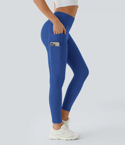 SoftlyZero™ High Waisted Double Pockets Plain Leggings