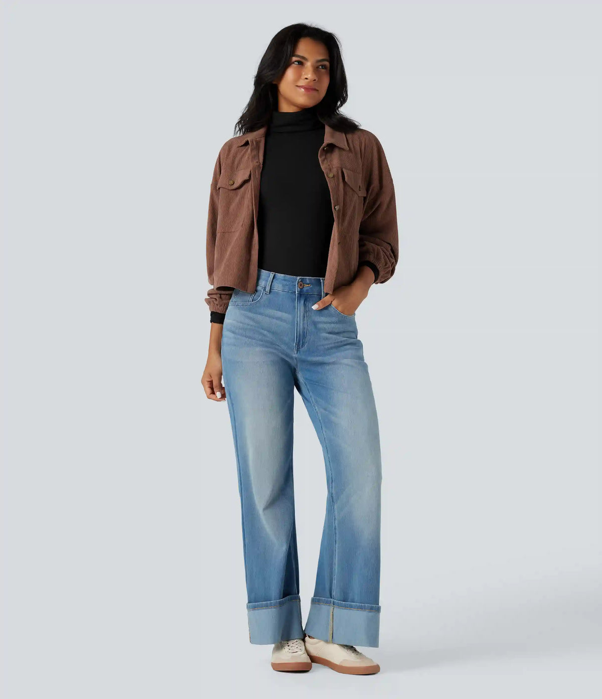 Halara HeatCore Turtleneck Long Sleeve Thumb Hole Casual Warming Top
