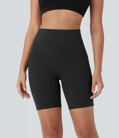 Halara UltraSculpt™ High Waisted Butt Lifting Tummy Control Pocket Shaping Training Biker Shorts 7''
