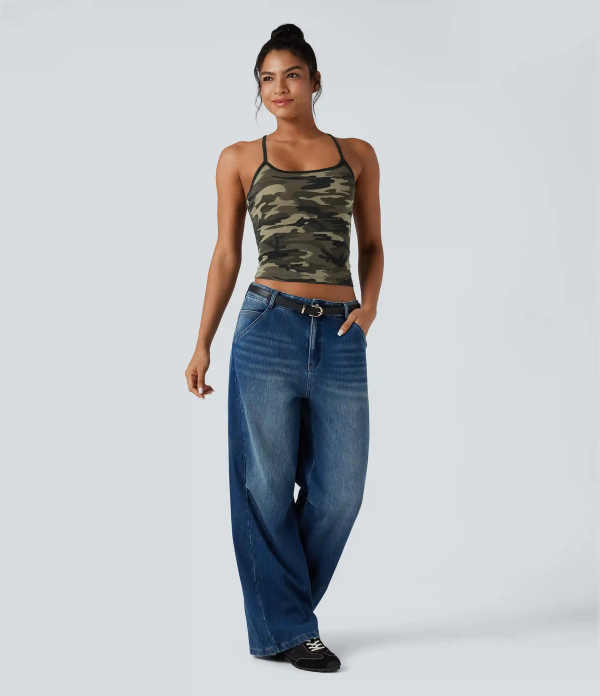 Racerback Camo Casual Tank Top