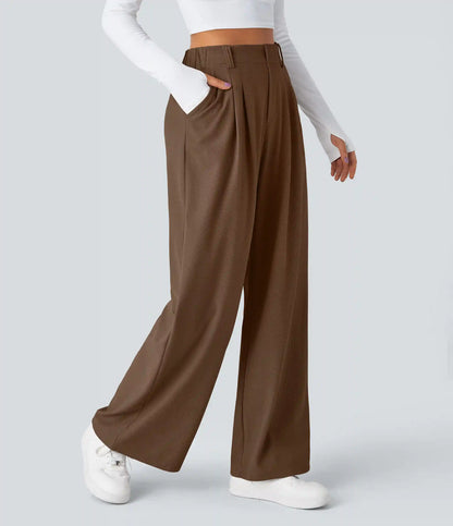 Halara Flex™ High Waisted Pocket Wide Leg Waffle Work Pants