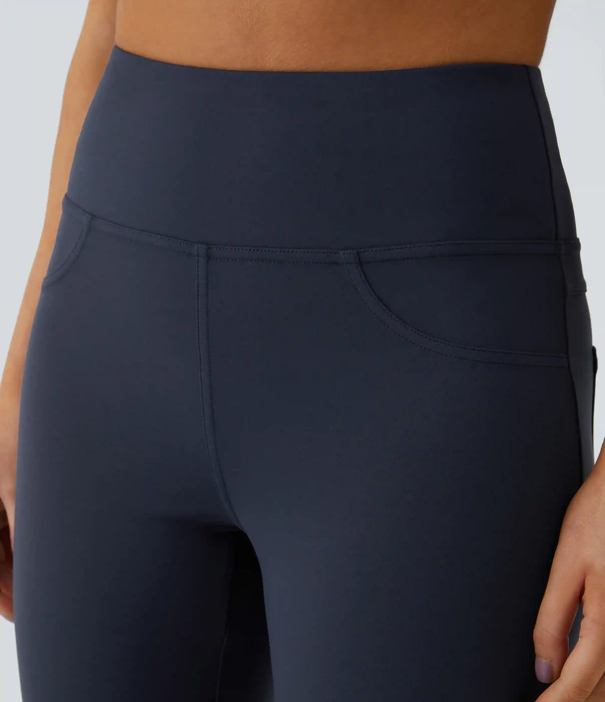 DayStretch High Waisted Pocket Capri Flare Yoga Leggings
