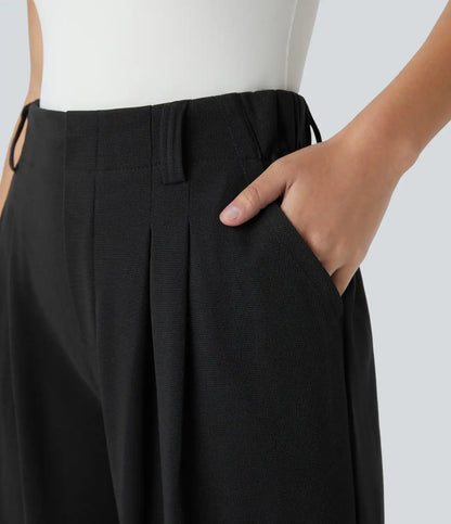 Halara Flex™ High Waisted Pocket Wide Leg Waffle Work Pants