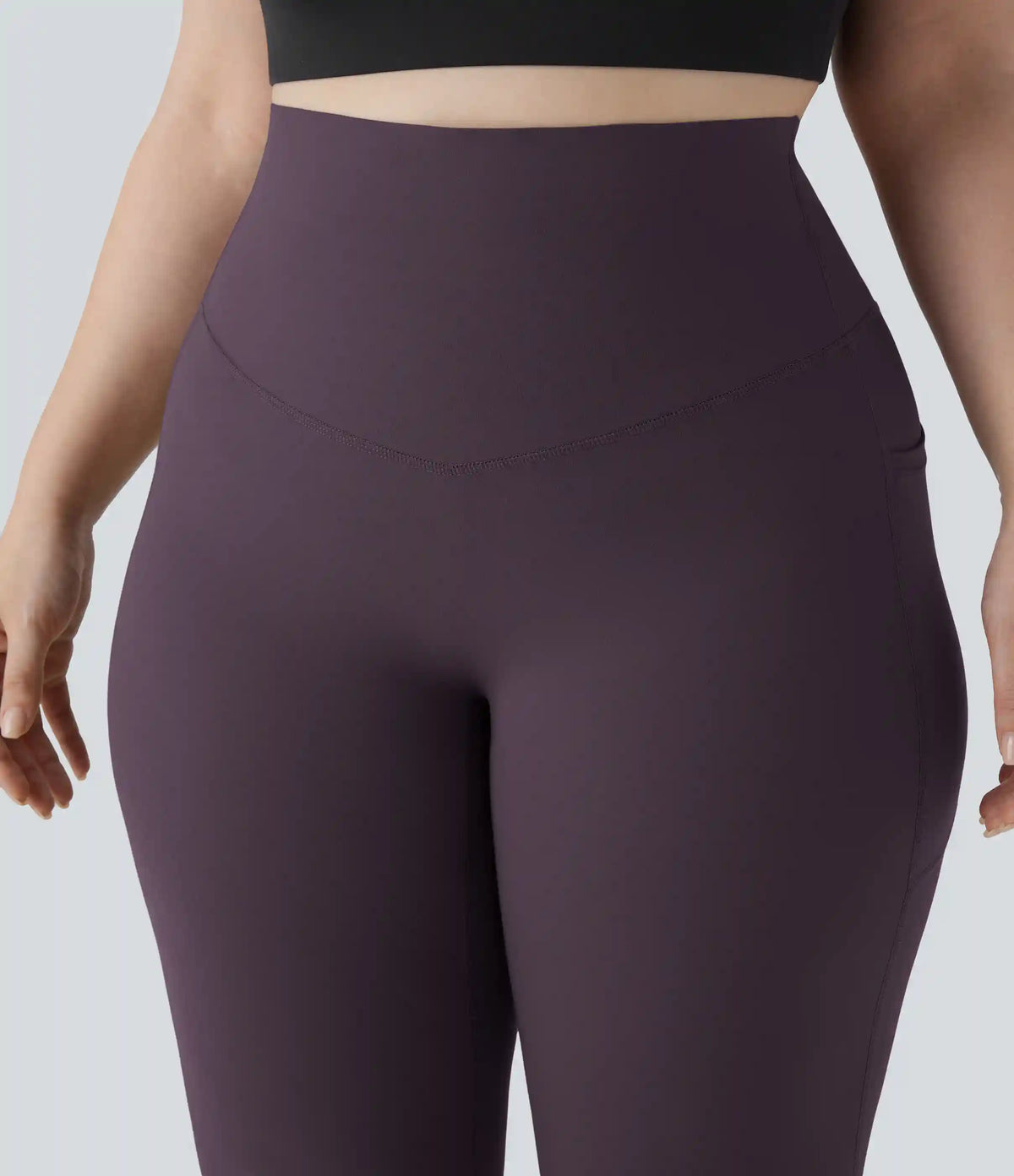 Halara UltraSculpt™ High Waisted Tummy Control Pocket Shaping Yoga Bootcut Plus Size Leggings