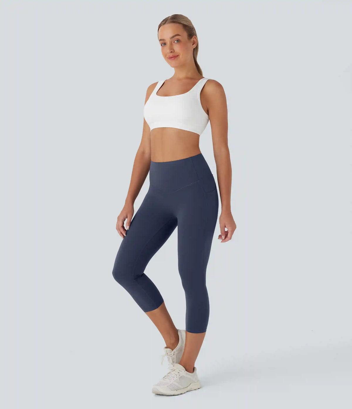 Halara UltraSculpt™ High Waisted Butt Lifting Tummy Control Pocket Shaping Capri Training Leggings
