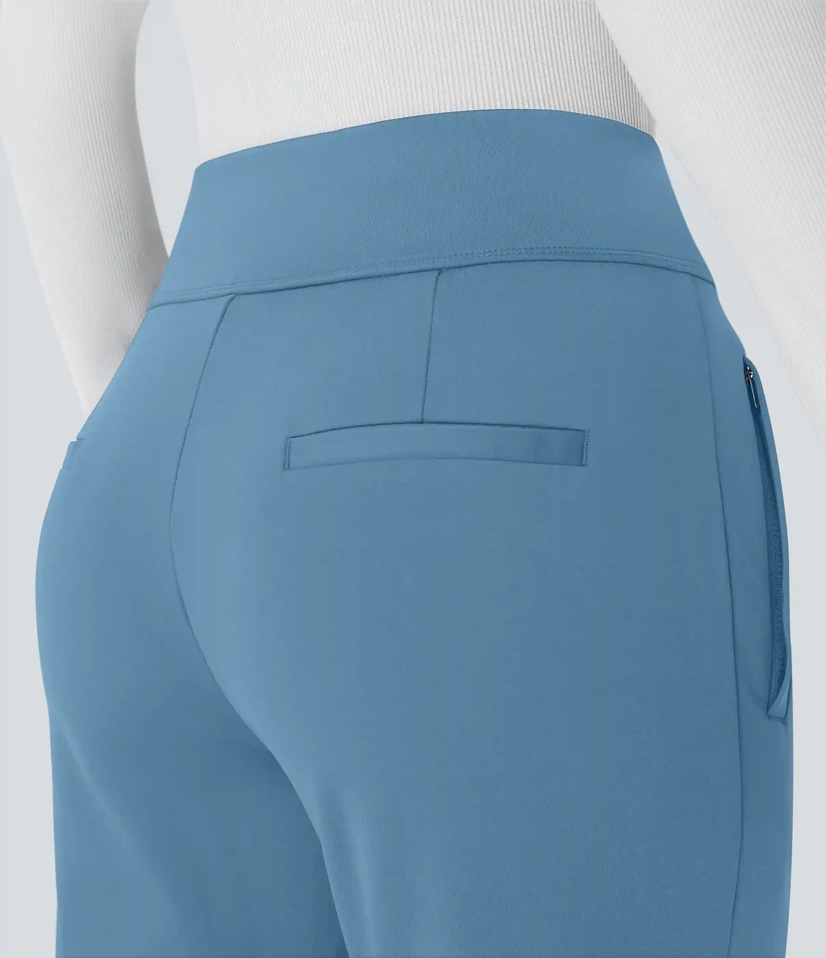 Halara Flex™ DayStretch Mid Rise Side Zipper Pocket Work Flare Pants