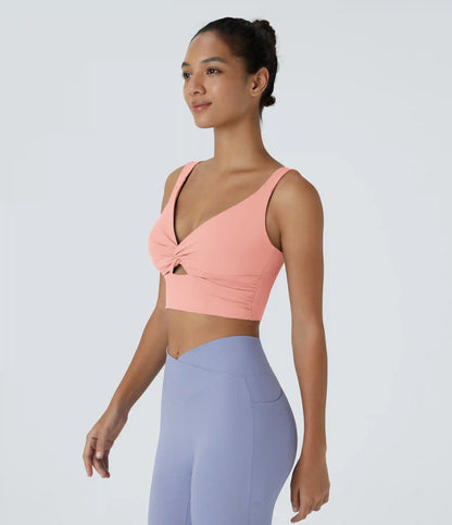 SoftlyZero™ Airy Low Support Cut Out InstantCool Low Support Yoga Sports Bra A-D Cups