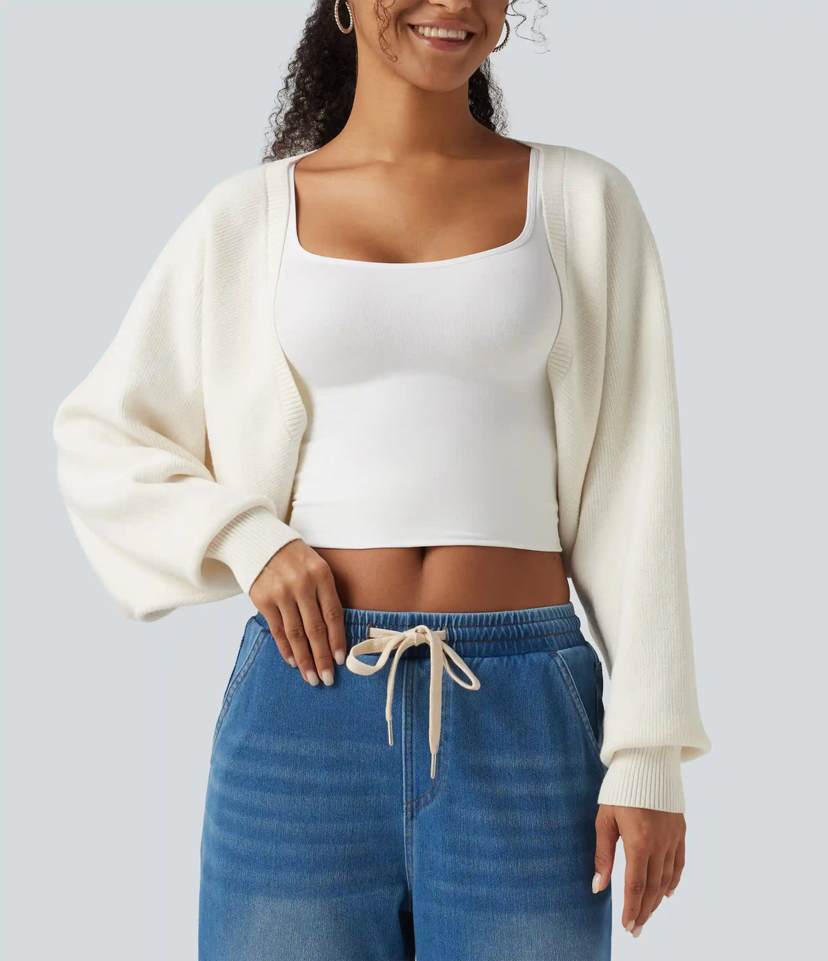 Long Sleeve Open Front Casual Cardigan