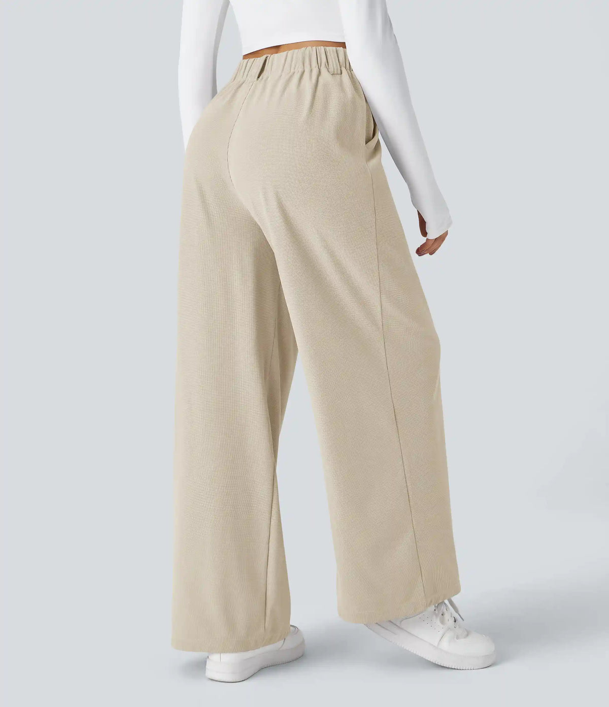 Halara Flex™ High Waisted Pocket Wide Leg Waffle Work Pants