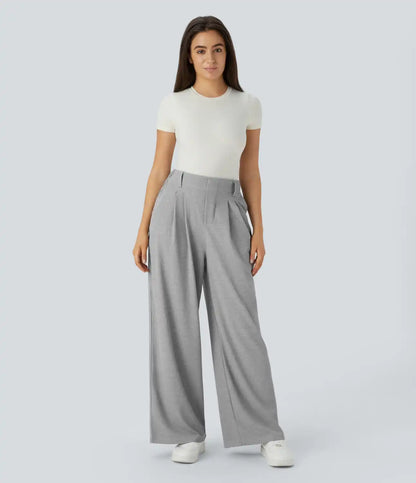 Halara Flex™ High Waisted Pocket Wide Leg Waffle Work Pants