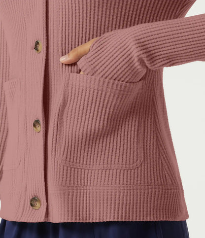 Hooded Long Sleeve Casual Jacket with Pockets