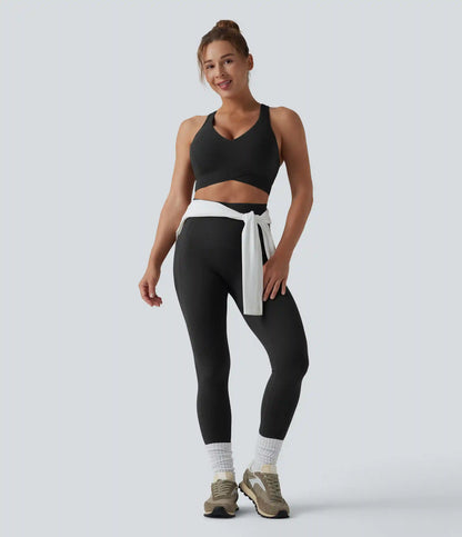 Halara UltraSculpt™ Light Support V Neck Racerback Running Sports Bra DD-F Cups