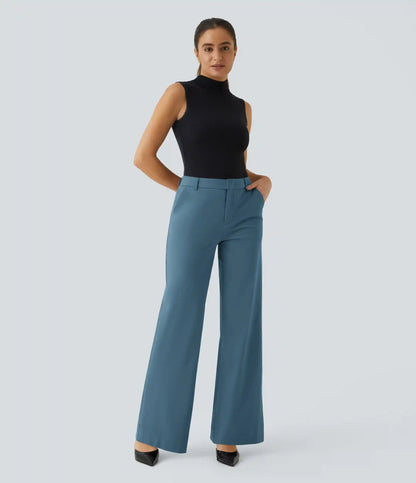Halara Flex™ Mid Rise Pocket Straight Leg Work Pants