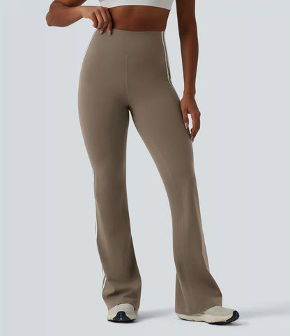 Halara UltraSculpt™ High-waisted Tummy Control Side Stripe Yoga 7/8 Flare Leggings