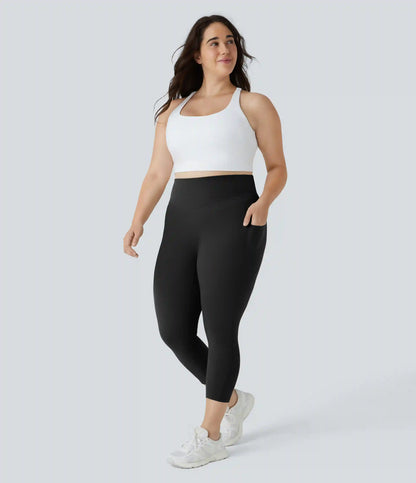 Halara UltraSculpt™ High Waisted Pocket Plus Size Shaping Training Capri Leggings