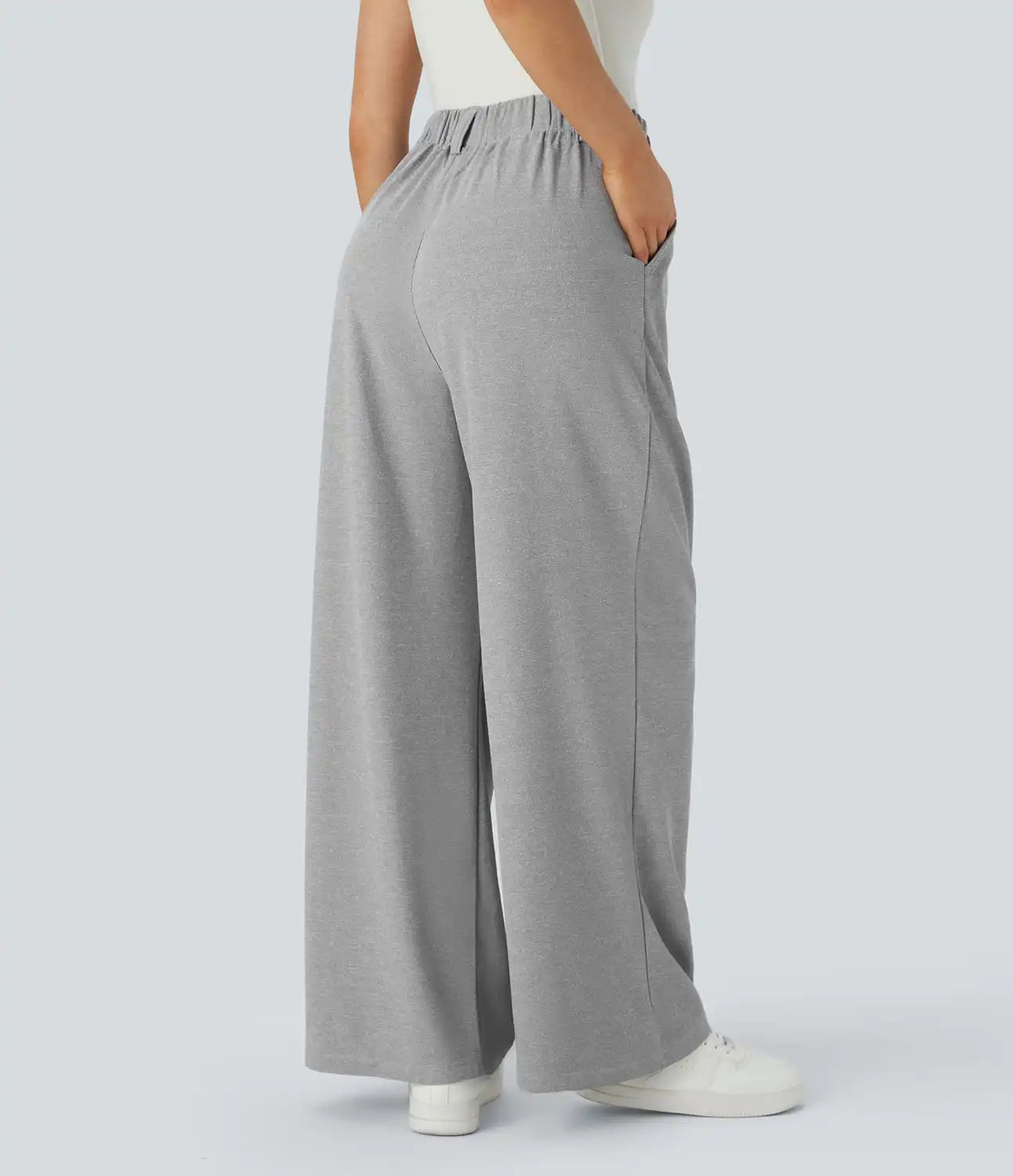 Halara Flex™ High Waisted Pocket Wide Leg Waffle Work Pants