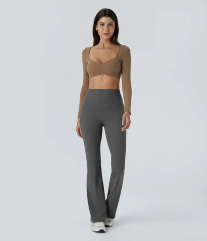 Halara UltraSculpt™ High Waisted Tummy Control Shaping Yoga Flare Leggings