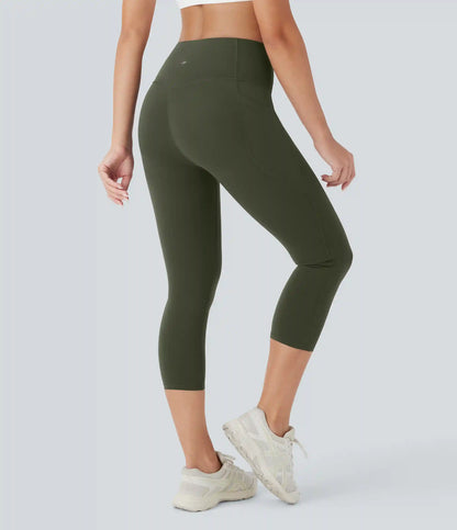 Halara UltraSculpt™ High Waisted Butt Lifting Tummy Control Pocket Shaping Capri Training Leggings