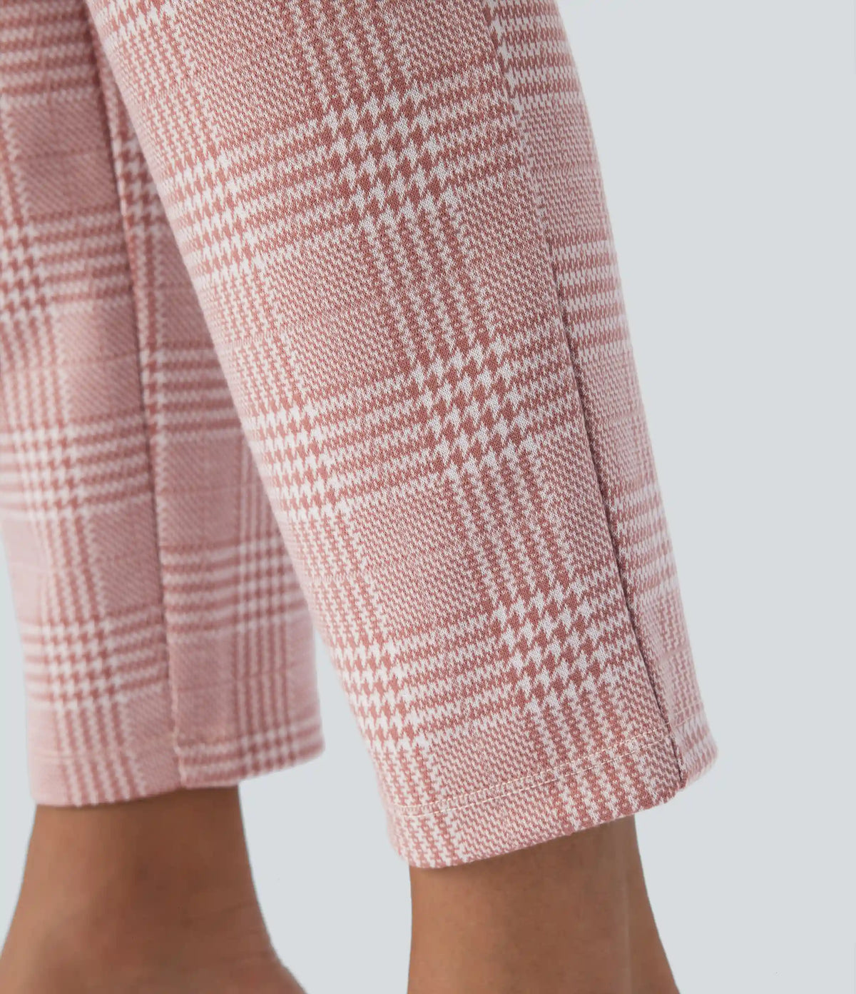 Halara Flex™ High Waisted Pocket Houndstooth Plaid Skinny Work Pants